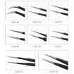 Precision Anti-static ESD Stainless Steel Tweezers - BEST BST-13 - 3