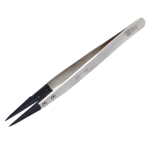 BEST BST-259 Stainless Steel Anti Static Tweezer - 1