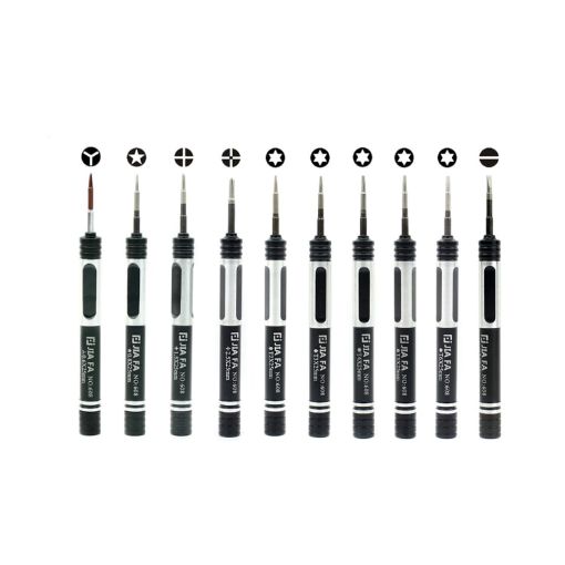 JF-8134 10 in 1 Metal Mobile Phone Repair Tool Screwdriver Set - 1