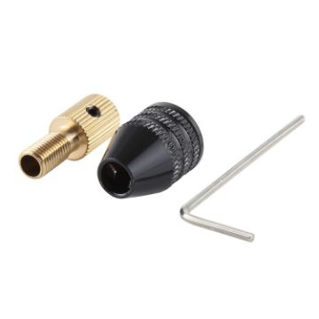 WLXY DIY003 Mini Electric Grinder Drill Chuck 0.5-3mm with Wrench - 1