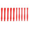 10 PCS Mobile Phone Repair Tool Spudgers - 5 Round & 5 Square (Red) - 1