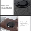 80mm Desktop Outlet USB Cable Wire Hole Cover Round Holder Winder - 6
