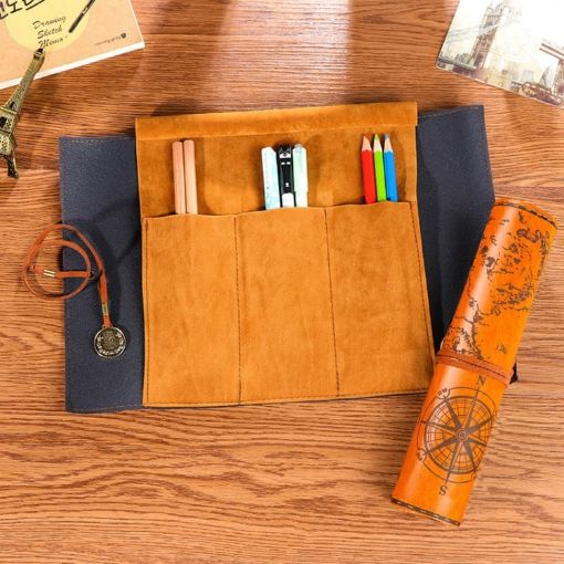 Yellow Simple Style Creative Stationery Pencil Bag - 1