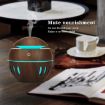 Wood Grain USB Humidifier & Aromatherapy Lamp with Remote (Light Brown) - 7