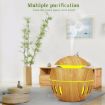 Wood Grain USB Humidifier & Aromatherapy Lamp with Remote (White-3) - 4
