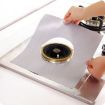 Ultra-thin Silver Gas Furnace Stovetop Cleaning Pad 27x27cm 0.2mm Fiber - 1