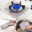 Ultra-thin Silver Gas Furnace Stovetop Cleaning Pad 27x27cm 0.2mm Fiber - 7