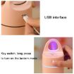 Mini USB Negative Ions Humidifier 175ml with LED Light - Pink, 1.5W-2W - 6