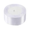 White Pure Color DIY Bowknot Gift Bouquet Ribbons, 4.0cm x 20m Ribands - 1