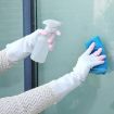 5 Pairs Blue Shark PVC Latex Waterproof Thicken Cleaning Gloves - 4