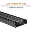 12" Mute Stainless Steel 3-Section Sliding Drawer Slides Rail 30cm - 3