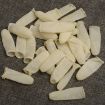 100pcs Antistatic Antislip Latex Fingertips Gloves, Size M, Khaki - 2