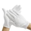 12 Pairs Cotton Labor Insurance Work Gloves, Single-sided Safety - 2