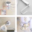 Wall Mount Hair Dryer Holder Rack Organizer Hook Spiral Bathroom Bracket - 3