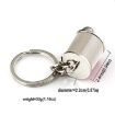Silver Six-speed Manual Shift Gear Keychain Key Ring Holder - 3