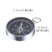 Aluminum Alloy Compass with Keychain for Hiking & Camping - Random Color - 3