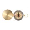 Golden Luminous Brass Pocket Compass for Camping & Hiking - Portable Guide - 2