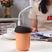 3 in 1 USB Charge Mushroom Aroma Humidifier with USB Port (Coffee) - 1