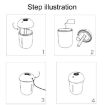 3 in 1 USB Charge Mushroom Aroma Humidifier with USB Port (Coffee) - 4