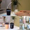 3 in 1 USB Charge Mushroom Aroma Humidifier with USB Port (Coffee) - 6