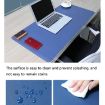 Pink Multifunction PU Leather Mouse & Keyboard Pad, 80x40cm Desk Mat - 5