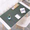 Green Multifunction PU Leather Mouse & Keyboard Pad Desk Mat 80x40cm - 1