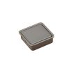 Invisible Grey Wardrobe Drawer Handle - Single Hole, Slotted Scrub Design - 2