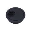 2 PCS Zinc Alloy Desk Hole Cover, 50mm Diameter, Matte Black - 2