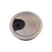 2 PCS Zinc Alloy Desk Hole Cover, 53mm Diameter, Green Bronze Finish - 2
