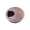 2 PCS Zinc Alloy Desk Hole Cover, 53mm Diameter, Red Bronze Finish - 2