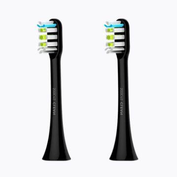 Xiaomi Youpin Cleaning Brush Heads for Soocare Sonic Toothbrush Black 2PCS - 1