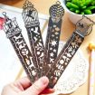5 PCS Metal Bookmark Tape Ruler - Hollow Out Pattern, Random Design - 4