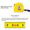 deli 3m Retractable Measuring Tape - Portable Mini Pull Ruler - 3