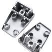 Space Aluminum Desk Screen Clamps - 2 PCS, White Screen Baffle - 3