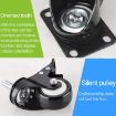 2 PCS 1.5" Silent Directional Wheels for Furniture Cabinet Coffee Table - 5