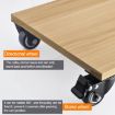 Silent Universal Brake Wheels - 2 PCS 1.5" for Furniture & Coffee Table - 4