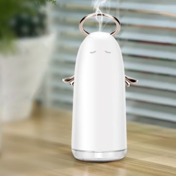 Mini Angel Atomizing Humidifier, 230mL, Colorful Night Lights, Gold - 1