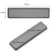 Invisible Black Wardrobe Drawer Handle, 160mm Hole Distance - 3