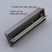 Invisible Black Wardrobe Drawer Handle, 160mm Hole Distance - 4