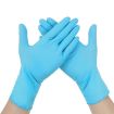 Blue Disposable Butyronitrile Gloves 100pcs, Size L, 9-10cm Palm Width - 2
