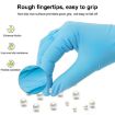 Blue Disposable Butyronitrile Gloves 100pcs, Size L, 9-10cm Palm Width - 4