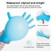 Blue Disposable Butyronitrile Gloves 100pcs, Size L, 9-10cm Palm Width - 7