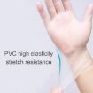 100 PCS Disposable PVC Examination Gloves - Transparent, Size L - 9