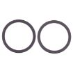 iPhone 12 Rear Camera Glass Lens Protector Ring 2 PCS (Black) - 2