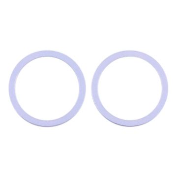 iPhone 12 Rear Camera Lens Protector Ring 2 PCS - Purple - 1
