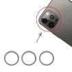 iPhone 12 Pro Rear Camera Lens Protector Ring 3 PCS - Aqua Blue - 1