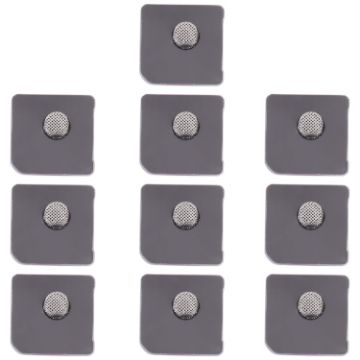 iPhone 12/12 Pro Microphone Dustproof Mesh 10 PCS (White) - 1