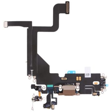 iPhone 13 Pro Gold Charging Port Flex Cable - Original Replacement - 1