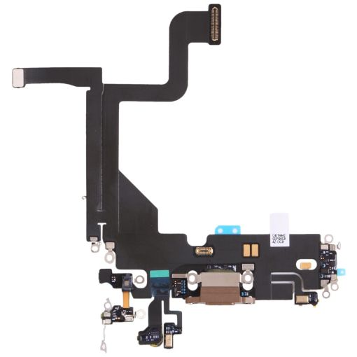 iPhone 13 Pro Gold Charging Port Flex Cable - Original Replacement - 1
