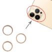 iPhone 13 Pro Gold Rear Camera Lens Protector Ring - 3 PCS Set - 4